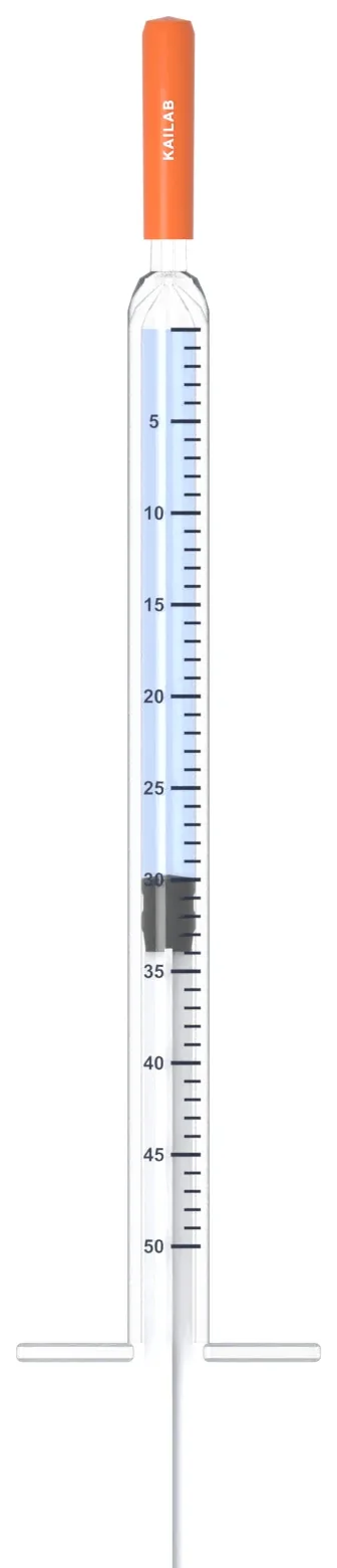 0.5 mL U-100 insulin syringe filled to 30 units
