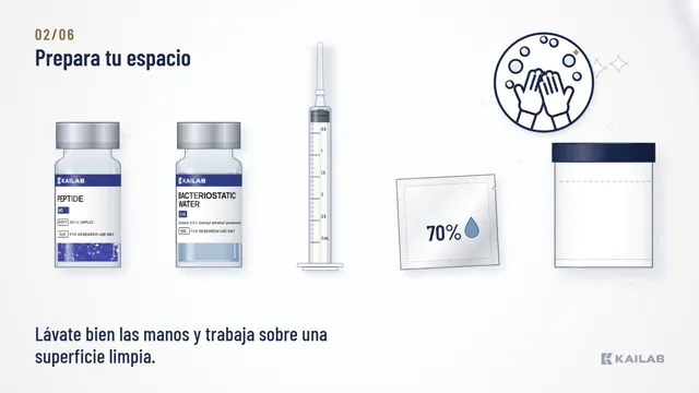 Prepara tu espacio: manos limpias y superficie limpia
