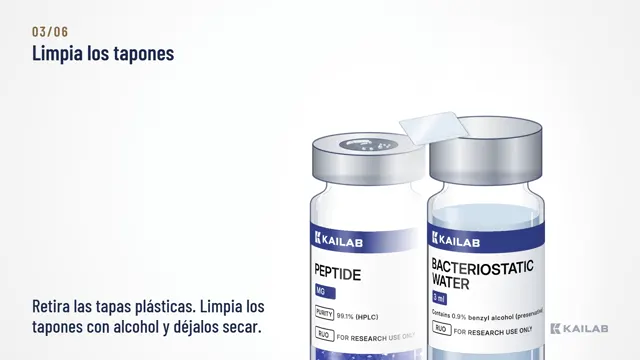 Limpia los tapones con alcohol