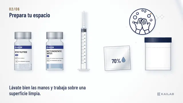 Prepara tu espacio: manos limpias y superficie limpia