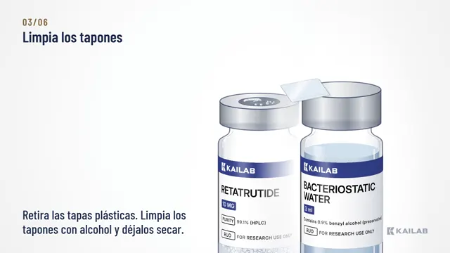 Limpia los tapones con alcohol