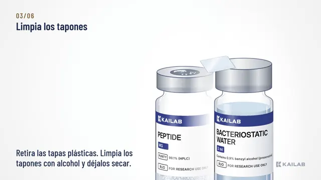 Limpia los tapones con alcohol